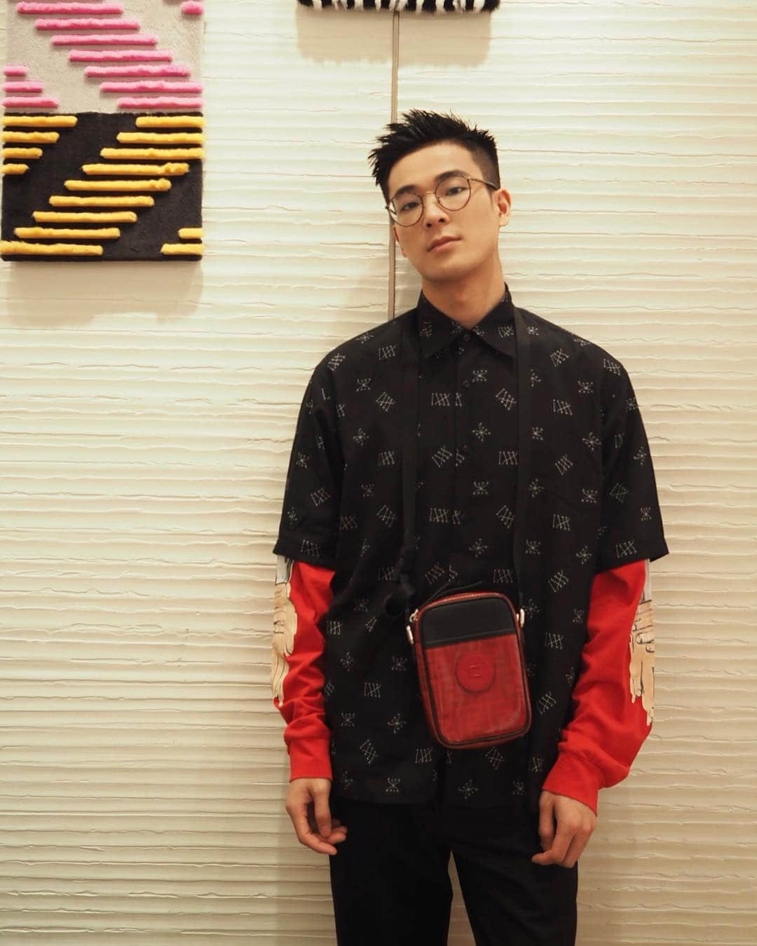 JiweiJWさんのインスタグラム写真 - (JiweiJWInstagram)「🖤❤️@fendi x Sabine Marcelis #fendi #event #fendiboy #look #fashion @fendi @mr.marklong」4月13日 20時43分 - jiweijw