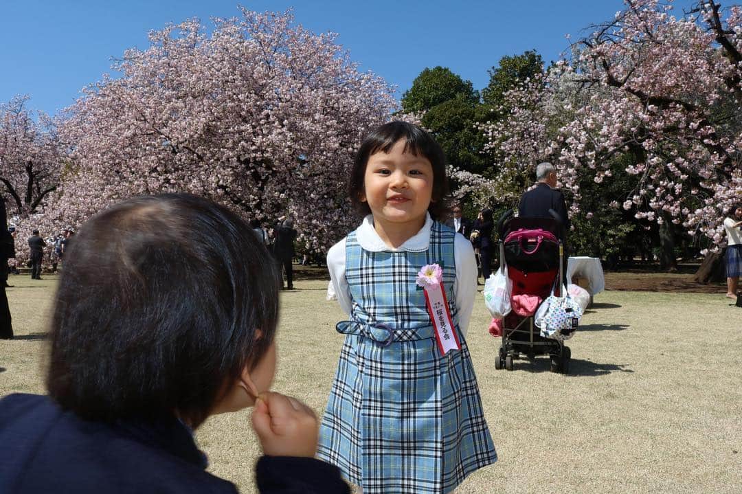 歩りえこさんのインスタグラム写真 - (歩りえこInstagram)「元気いっぱいな子供たち♪ ﻿ #桜を見る会﻿ #内閣総理大臣﻿ #新宿御苑﻿ #花見﻿ #平成最後」4月13日 21時40分 - riekoayumi