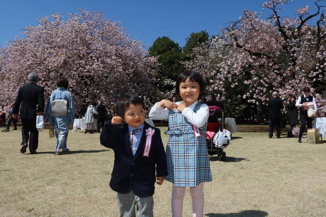 歩りえこさんのインスタグラム写真 - (歩りえこInstagram)「元気いっぱいな子供たち♪ ﻿ #桜を見る会﻿ #内閣総理大臣﻿ #新宿御苑﻿ #花見﻿ #平成最後」4月13日 21時40分 - riekoayumi