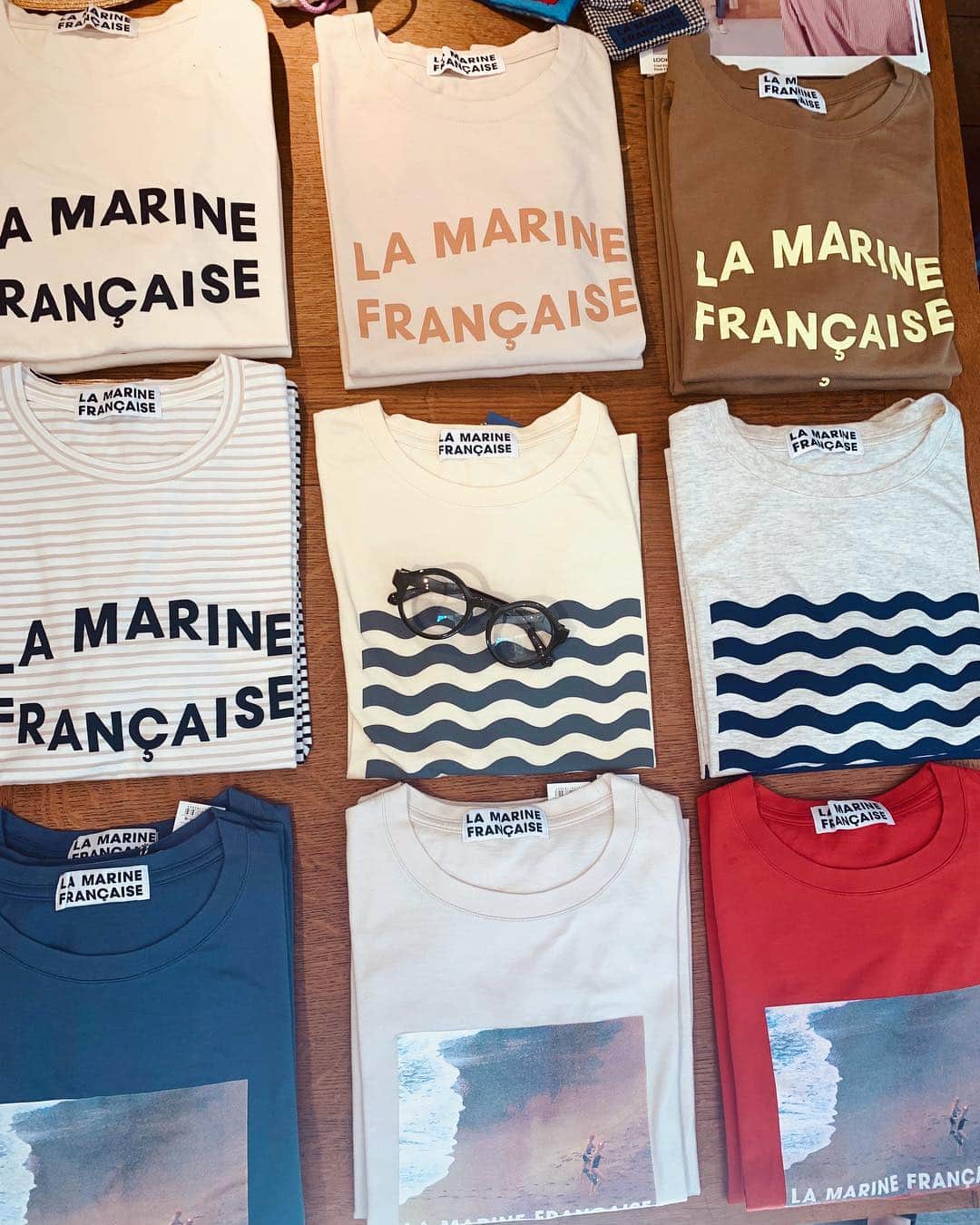 風間ゆみえのインスタグラム：「LA MARINE FRANÇAISE  WEEKENDER Collection🇫🇷 @la_marine_francaise_official」