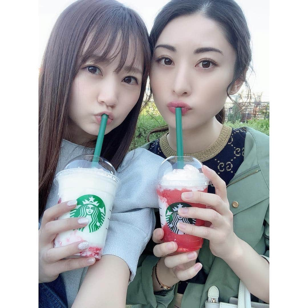 浜田翔子さんのインスタグラム写真 - (浜田翔子Instagram)「繭ちゃんとみにいきました⭐️ #movie #starbucks」4月13日 22時08分 - shoko_hamada