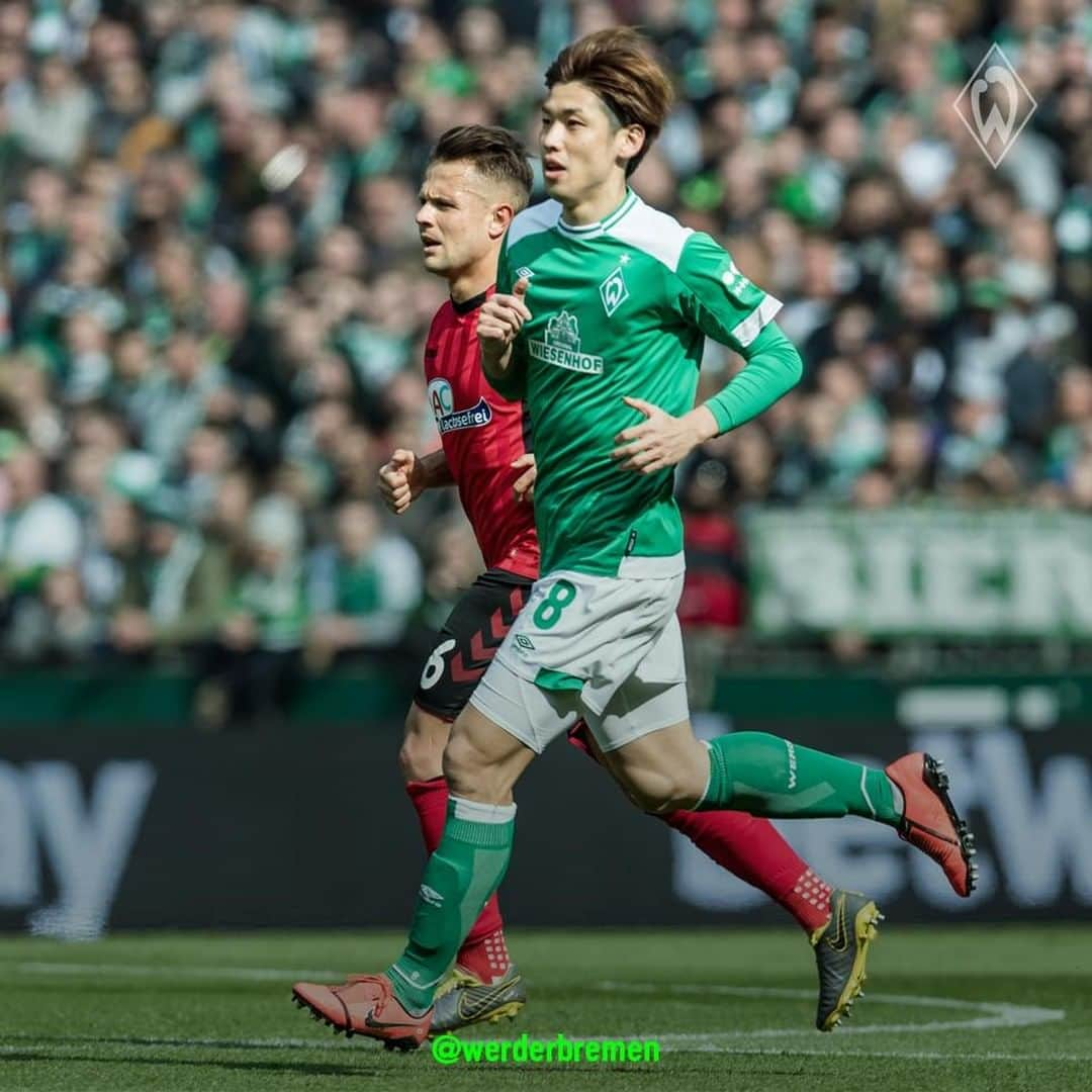 ヴェルダー・ブレーメンさんのインスタグラム写真 - (ヴェルダー・ブレーメンInstagram)「Willkommen zurück, Yuya! ✌🏻 _______ #Osako #Werder #Bremen #svw #svwscf #nordphoto」4月13日 23時06分 - werderbremen