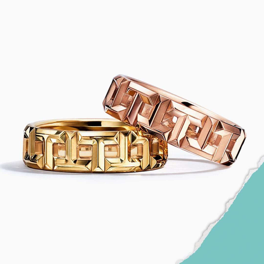 ティファニーさんのインスタグラム写真 - (ティファニーInstagram)「Made for a modern love story unlike any other. Express your love and what you stand for with #TiffanyT True band rings. Tap to shop. #TiffanyTrue #BelieveInLove」4月14日 0時05分 - tiffanyandco