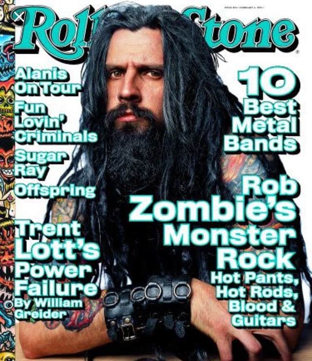 ロブ・ゾンビさんのインスタグラム写真 - (ロブ・ゾンビInstagram)「Sing it! "On the cover of the Rolling Stone". On the cover back in 1999! Damn, 20 fucking years ago already. Anyone remember buying this issue? #rollingstonemagazine #robzombie #hellbillydeluxe」4月14日 10時08分 - robzombieofficial
