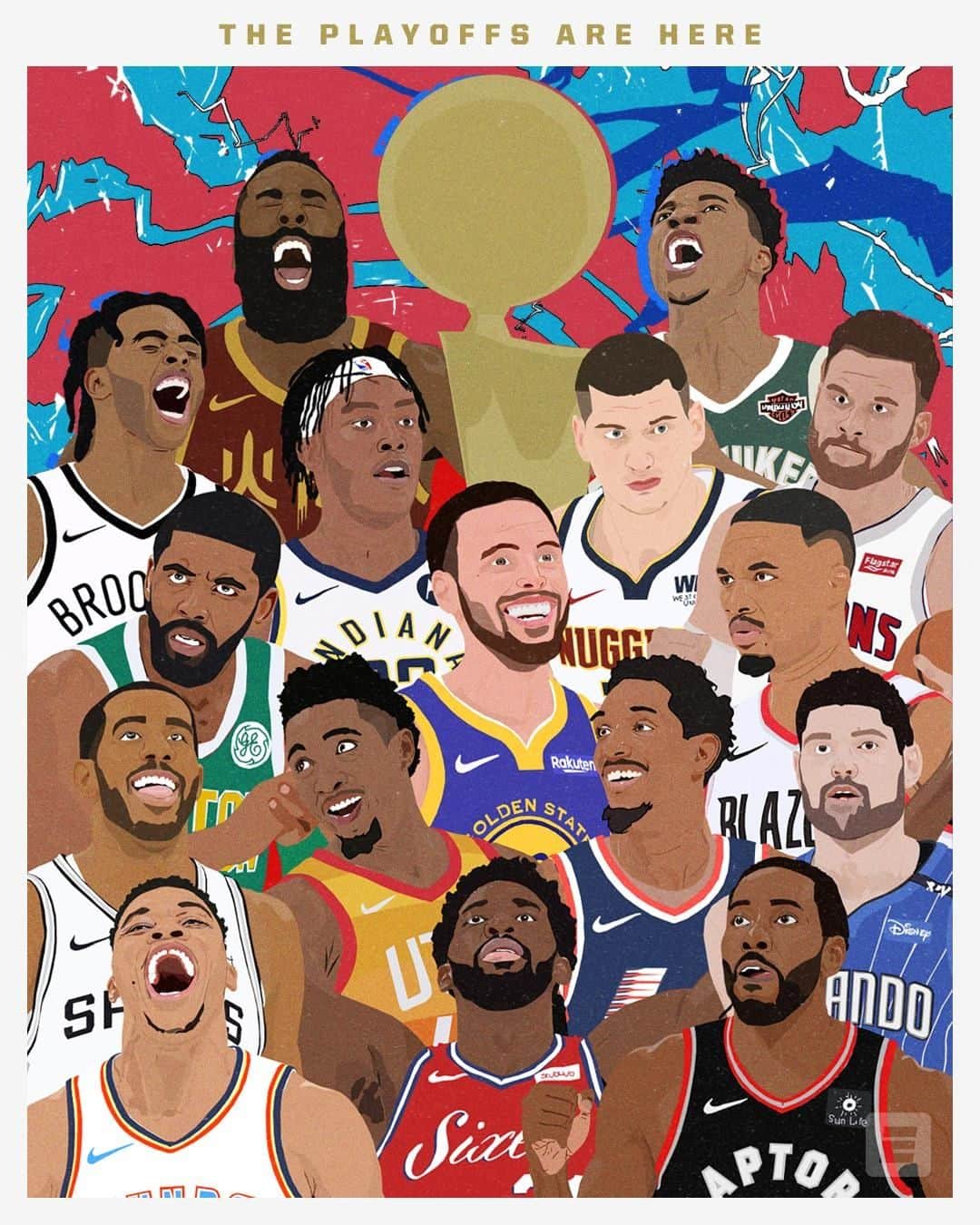 スポーツセンターさんのインスタグラム写真 - (スポーツセンターInstagram)「THE NBA PLAYOFFS ARE HERE 🔥」4月14日 2時00分 - sportscenter