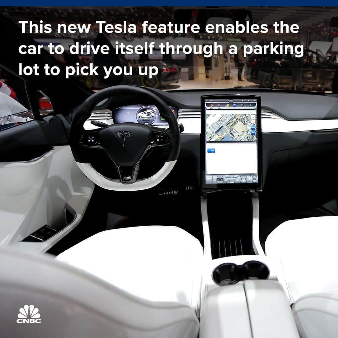 CNBCさんのインスタグラム写真 - (CNBCInstagram)「Forgot where you parked? 🤷No worries.⁣ Soon your car may come to you. ⁣ ⁣ Tesla is rolling out a new feature that lets drivers remotely call their car to drive itself through a parking lot to pick them up. ⁣ ⁣ ⁣ The feature is called Enhanced Summon. It works as long as the car is within 150 feet.⁣ ⁣ ⁣ To see how Enhanced Summon works, visit the link in bio.⁣ *⁣ *⁣ *⁣ *⁣ *⁣ *⁣ *⁣ *⁣ #tesla #cars #auto #automobiles #ev #electricvehicles #ai #artificialintelligence #business #businessnews #cnbc⁣ ⁣」4月14日 3時57分 - cnbc