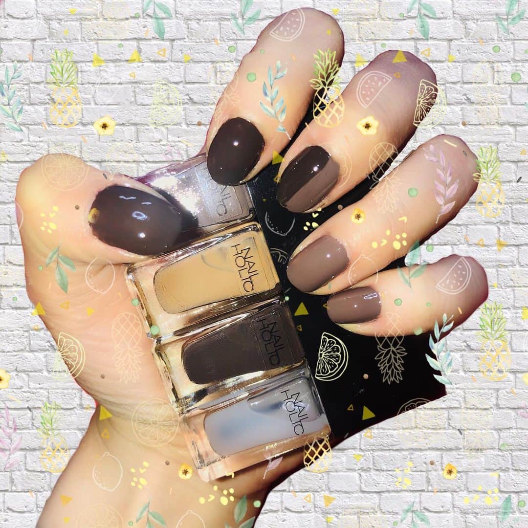 のインスタグラム：「My self nail🤲 #nail  #fashion  #girl #japanesegirl  #nailholic」