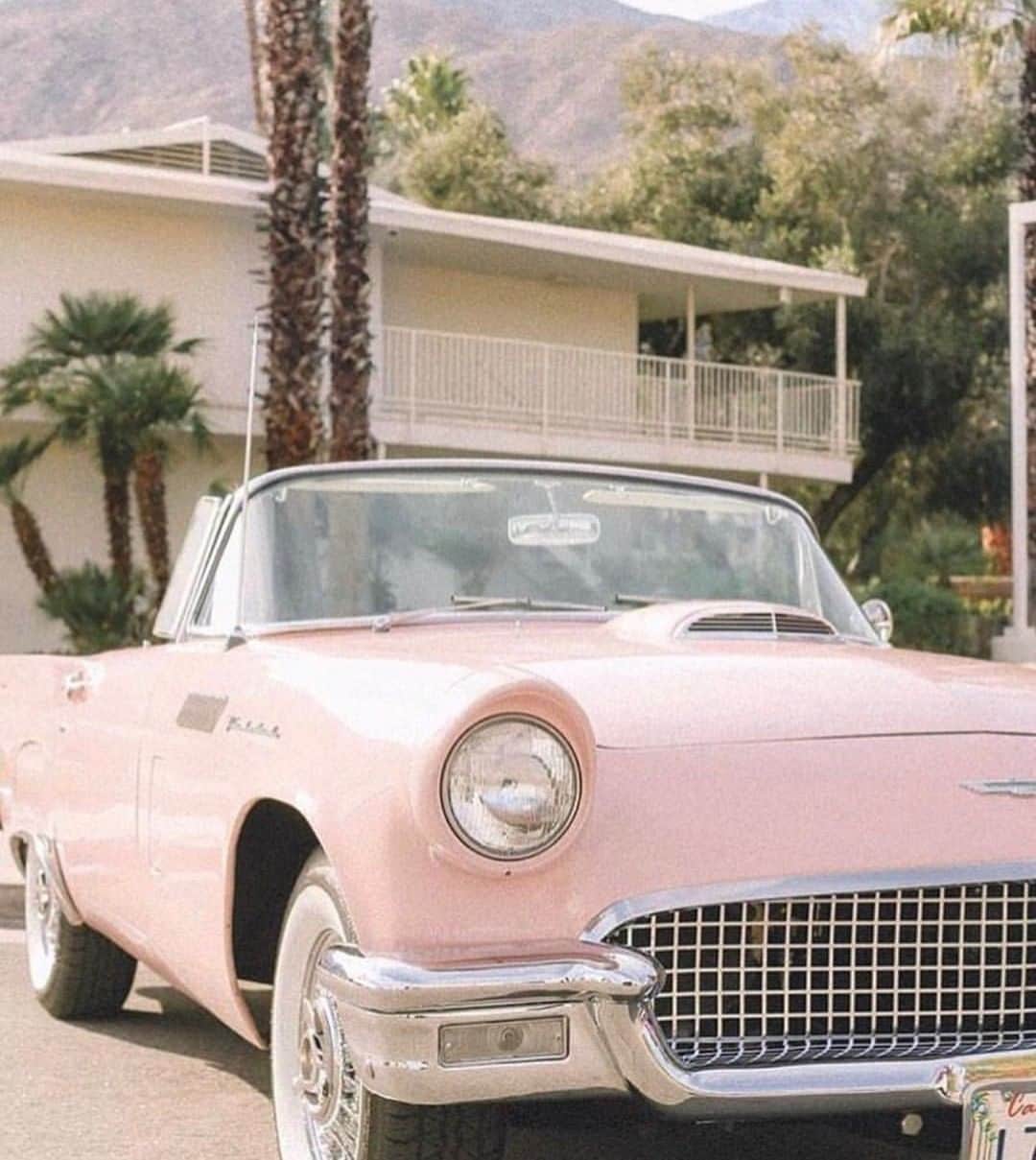 オリバーピープルズさんのインスタグラム写真 - (オリバーピープルズInstagram)「1957 Pink Thunderbird #OPInspiration #CaliforniaAsWeSeeIt | Photo: @thecarterbarron」4月14日 6時00分 - oliverpeoples