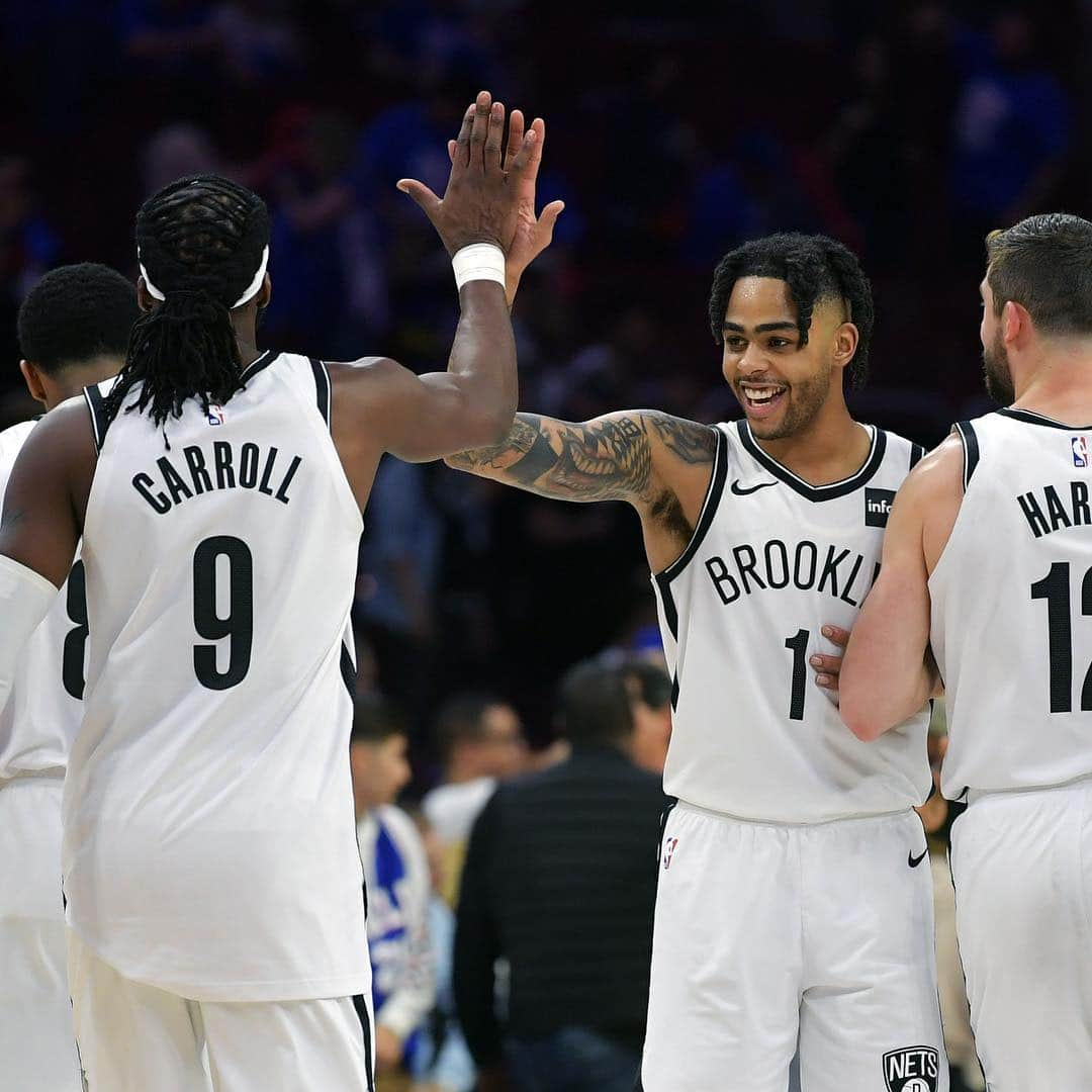 Brooklyn Netsさんのインスタグラム写真 - (Brooklyn NetsInstagram)「High-fives for a Game 1 W 🙏🙏🙏」4月14日 6時55分 - brooklynnets