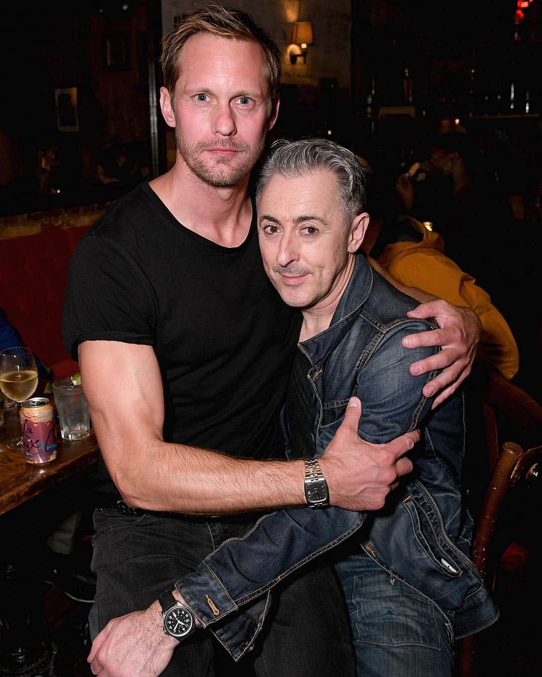 Just Jaredさんのインスタグラム写真 - (Just JaredInstagram)「Alexander Skarsgard (@rexdanger) sits on friend @alancummingsnaps’ lap while supporting him at the special performance of “Legal Immigrant.” #AlexanderSkarsgard #AlanCumming Photo: Getty」4月14日 8時45分 - justjared