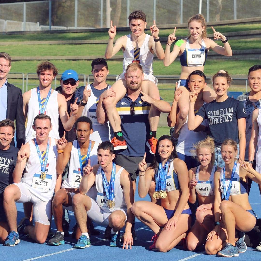 ミシェル・ジェネクさんのインスタグラム写真 - (ミシェル・ジェネクInstagram)「Sore and tired but very happy with the past 4 days at the Australian University champs 😁 🥇 100m 🥇 200m (PB in heat and final) 🥇 100m Hurdles (meet record) 🥇 4x100m relay 🥇 medley relay 🔵4th Long jump & shot put 🔵7th Triple jump & discus (PB) And most importantly my amazing team Sydney Uni were champions in the women’s, men’s and overall!! 🏆🏆🏆 @sydneyuniathletics @sydunisport」4月14日 18時49分 - mjenneke93