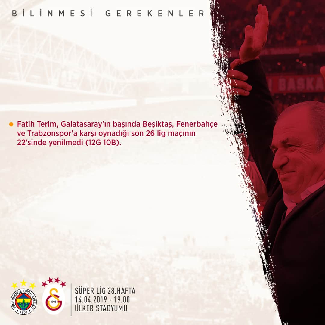 ガラタサライSKさんのインスタグラム写真 - (ガラタサライSKInstagram)「📊 Fenerbahçe - #Galatasaray maçı öncesi bilinmesi gerekenler… #FBvGS」4月14日 19時14分 - galatasaray