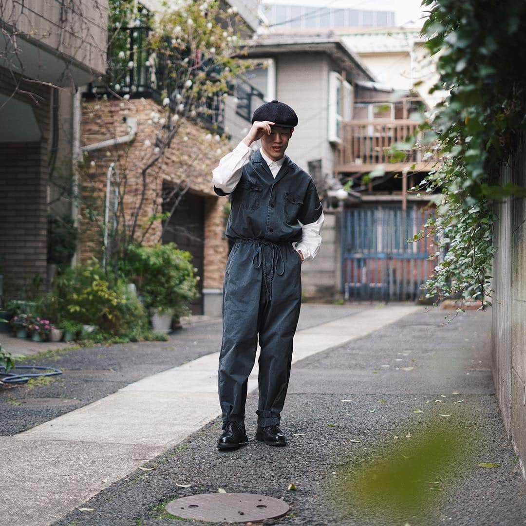 yukiのインスタグラム：「ㅤㅤㅤㅤㅤㅤㅤㅤㅤㅤㅤㅤㅤ ウエストも裾も絞って #studiodonegal  #outil #outil_vetements  #yaeca  #paraboot」