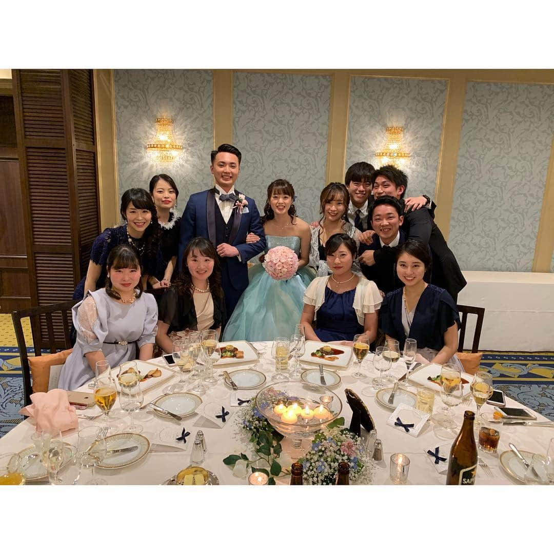 今井遥さんのインスタグラム写真 - (今井遥Instagram)「友毬ちゃんとたつや君の結婚式💕﻿﻿ ﻿﻿ 数少ない同い年で、ずっと一緒にスケートを頑張ってきた唯一無二の存在。﻿﻿ ﻿﻿ 国際試合に一緒に出れたり、東京国体二人で優勝できた時は本当に嬉しかった☺️﻿﻿ ﻿﻿ 披露宴とっっても感動した😭﻿﻿ ﻿﻿ 本当におめでとう💍✨﻿﻿ ﻿﻿ #love #happy #wedding」4月14日 19時58分 - haruka_imai_831