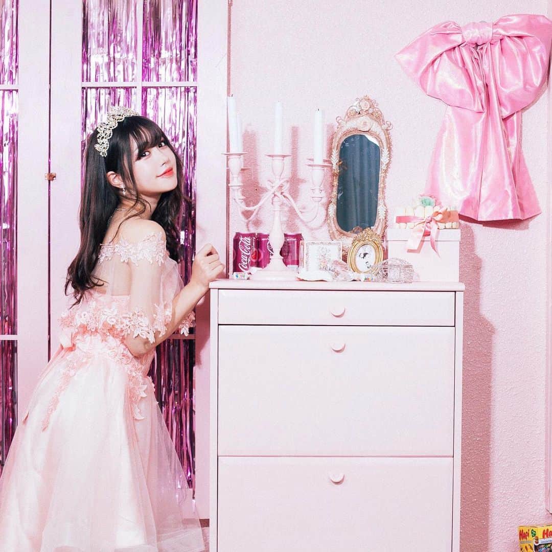 白田まい（白玉ろぷ）さんのインスタグラム写真 - (白田まい（白玉ろぷ）Instagram)「pink💗🎀 #pink #ribon #doll #princess #love #cute #beautiful #happy #instagood」4月14日 19時59分 - sirotama0907