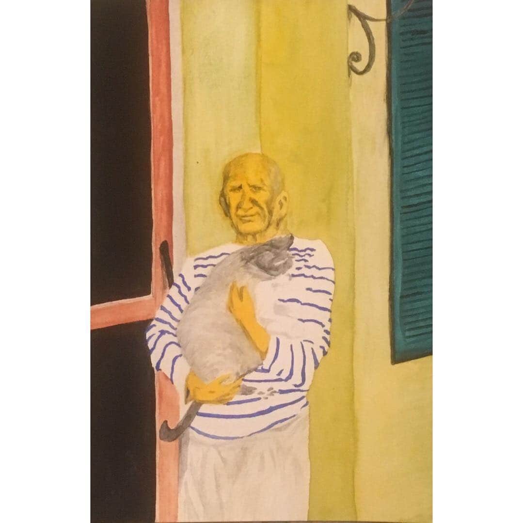 浅野忠信さんのインスタグラム写真 - (浅野忠信Instagram)「Picasso #watercolorpainting」4月14日 20時29分 - tadanobu_asano