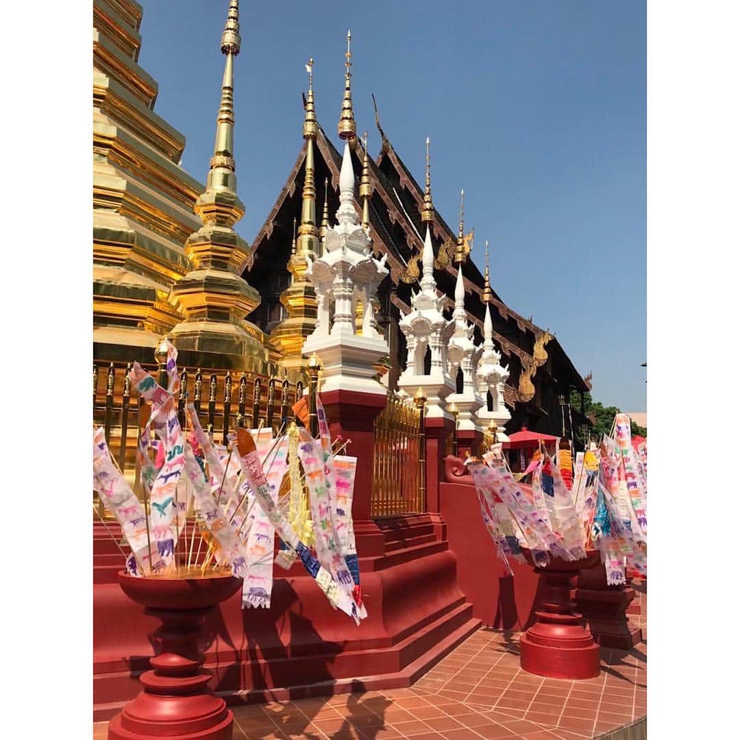 小山田サユリさんのインスタグラム写真 - (小山田サユリInstagram)「チェンマイに来ています。 Happy Thai New Year 🇹🇭 ソンクラン💦川遊びに寺院巡り… 素晴らしい経験❤️ #chiangmai #songkran #ソンクラン #水掛け祭り」4月14日 18時28分 - sayurioyamada