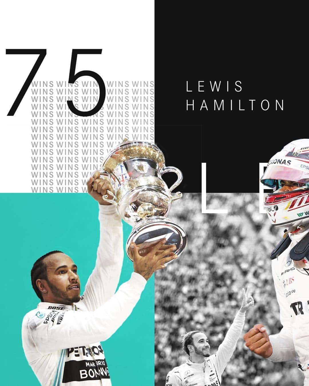 MERCEDES AMG PETRONASさんのインスタグラム写真 - (MERCEDES AMG PETRONASInstagram)「From Canada 2007 to China 2019. An incredible 75th @f1 win for Lewis Hamilton - and all powered by @mercedesbenz! Proud and privileged to be on this journey together, @lewishamilton. Swipe right for a small taste of this special story... ➡️ • #MercedesAMGF1 #MercedesAMG #F1 #PETRONASmotorsports #LH44 #DrivenByEachOther #Race1000 #ChineseGP」4月14日 18時34分 - mercedesamgf1