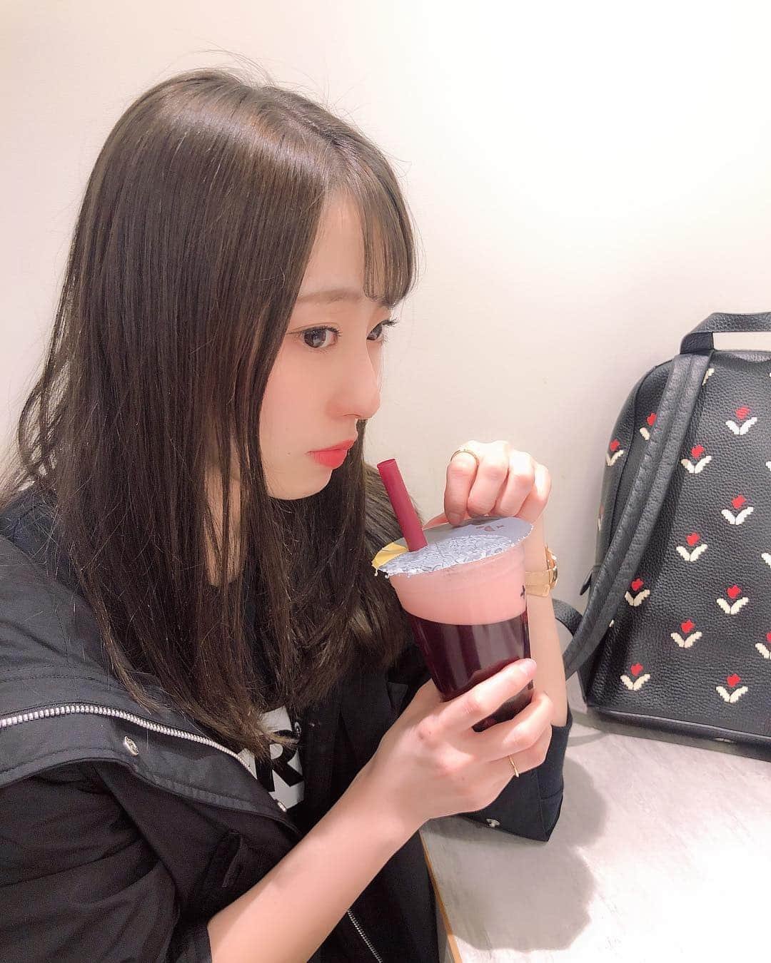 藤江れいなさんのインスタグラム写真 - (藤江れいなInstagram)「たぴっ🥰」4月14日 18時42分 - 01nyan0201