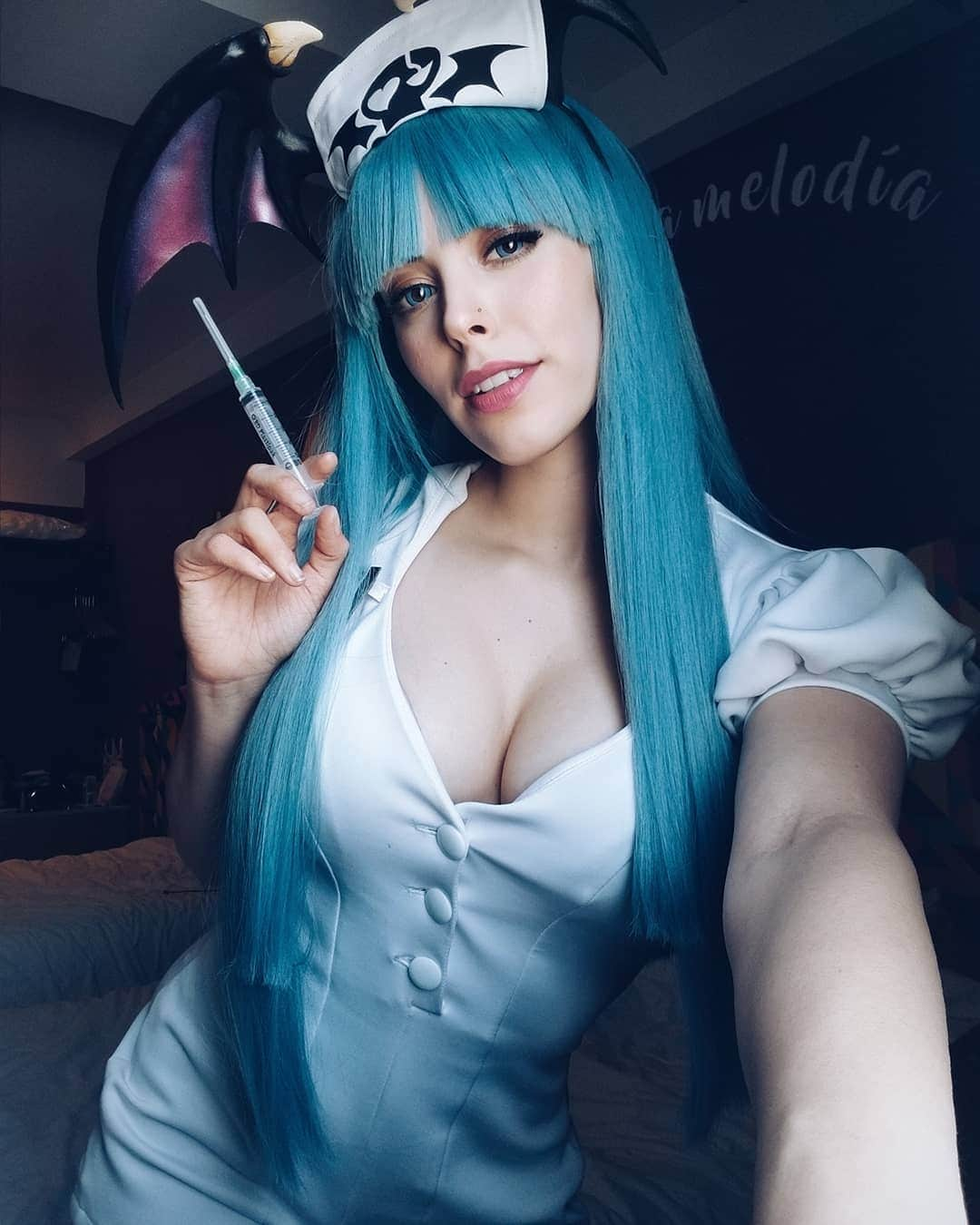 Nadya Antonさんのインスタグラム写真 - (Nadya AntonInstagram)「Hoy de Morrigan en la Tsunami Mérida 🌡🔥 #morrigan #darkstalkers #Cosplay #sexycosplay #nadyasonika #mexico #videogame」4月15日 5時25分 - nadyasonika