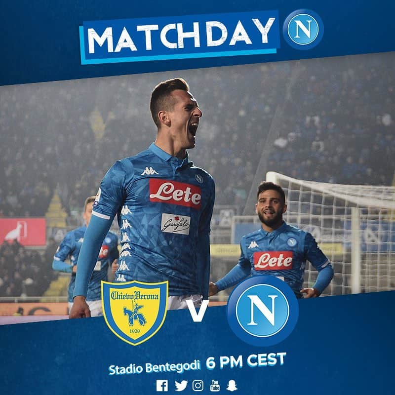 SSCナポリさんのインスタグラム写真 - (SSCナポリInstagram)「📌 April 14 - 6 PM CEST 📍Stadio Bentegodi ⚽️ #ChievoNapoli ‪🇮🇹 @SerieA ‬ ‪💙 #ForzaNapoliSempre‬」4月14日 21時57分 - officialsscnapoli