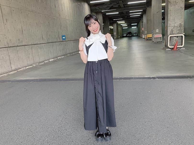 上野遥さんのインスタグラム写真 - (上野遥Instagram)「今日の私服です❤︎ ・ ・ メイド服〜？と言われた時もありましたが、笑 好評でとっても嬉しかったです！  #握手会 #jamie #北九州」4月14日 22時06分 - harutan.pink