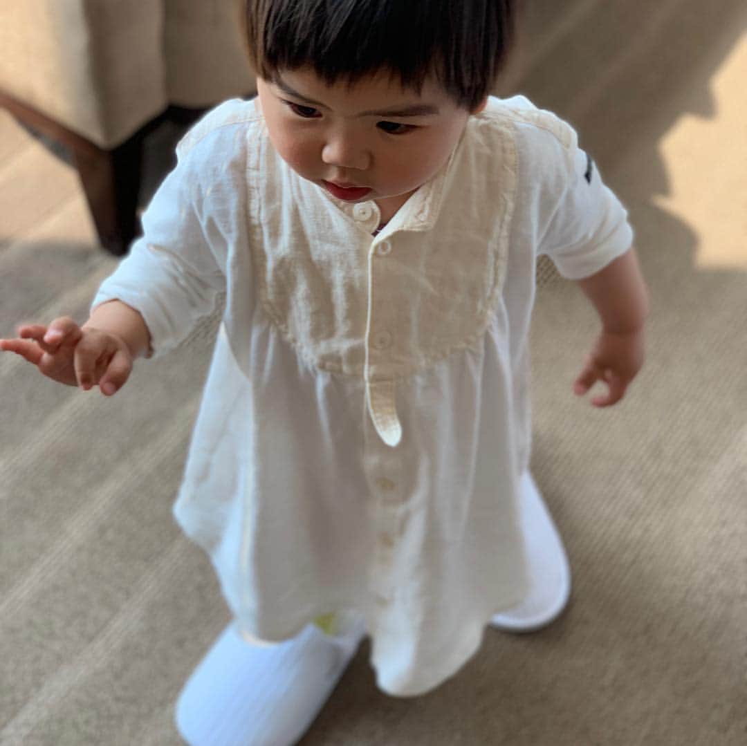 根岸由香里さんのインスタグラム写真 - (根岸由香里Instagram)「. 娘のコーディネート☺︎ 小さくても似合う服を着てもらいたいなと思う。」4月14日 22時53分 - yukarinegishi