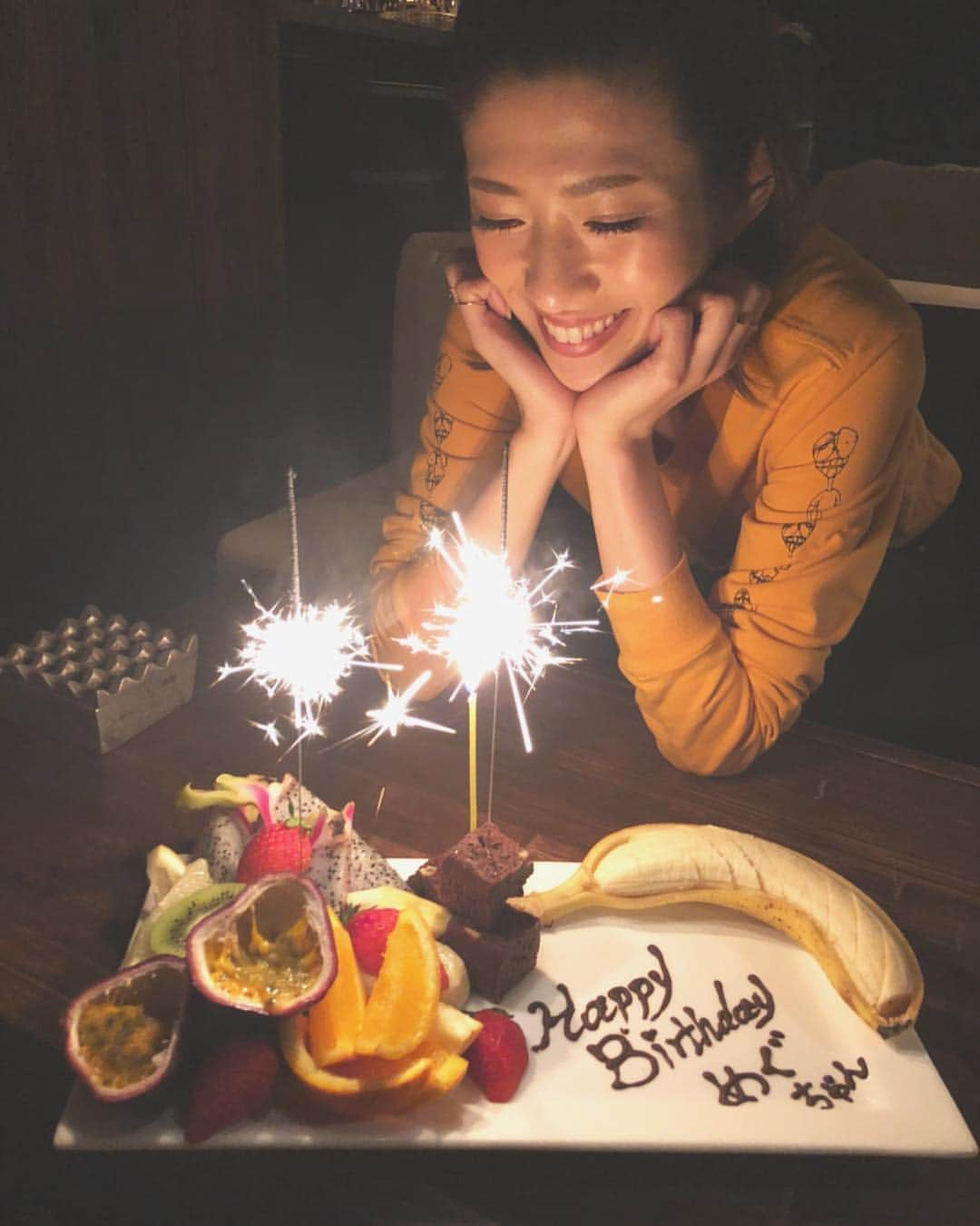 柳めぐみさんのインスタグラム写真 - (柳めぐみInstagram)「. . お誕生日お祝いしてもらった🥂🎂✨ 心も体も満たされた❤︎ ありがとう✨ . #バースデー #誕生日 #米福 #美味しかった」4月15日 0時16分 - yanameguchan