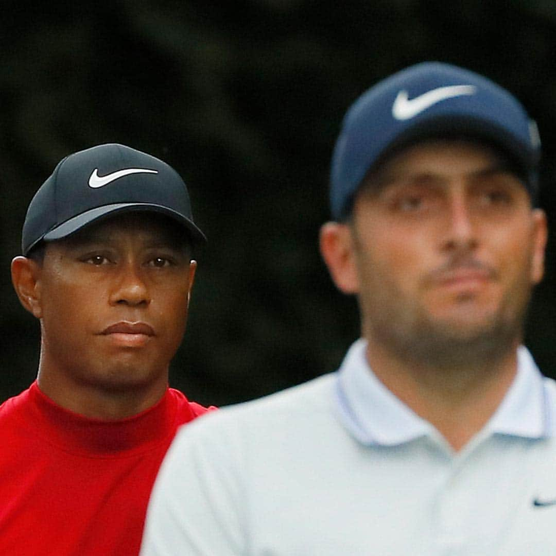 PGA TOURさんのインスタグラム写真 - (PGA TOURInstagram)「Game on … Tiger Woods trails Francesco Molinari by just ONE shot heading into the back nine at the Masters.」4月15日 0時25分 - pgatour