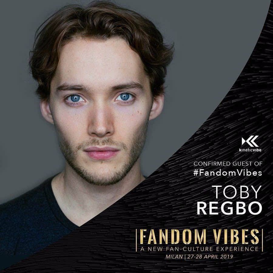 トビー・レグボのインスタグラム：「I’m going to be at Fandom Vibes in Milan on the 28th of April! I’ll be joining Miss @adelaidekane. Come on down and say hello! x 🇮🇹🇮🇹🇮🇹」