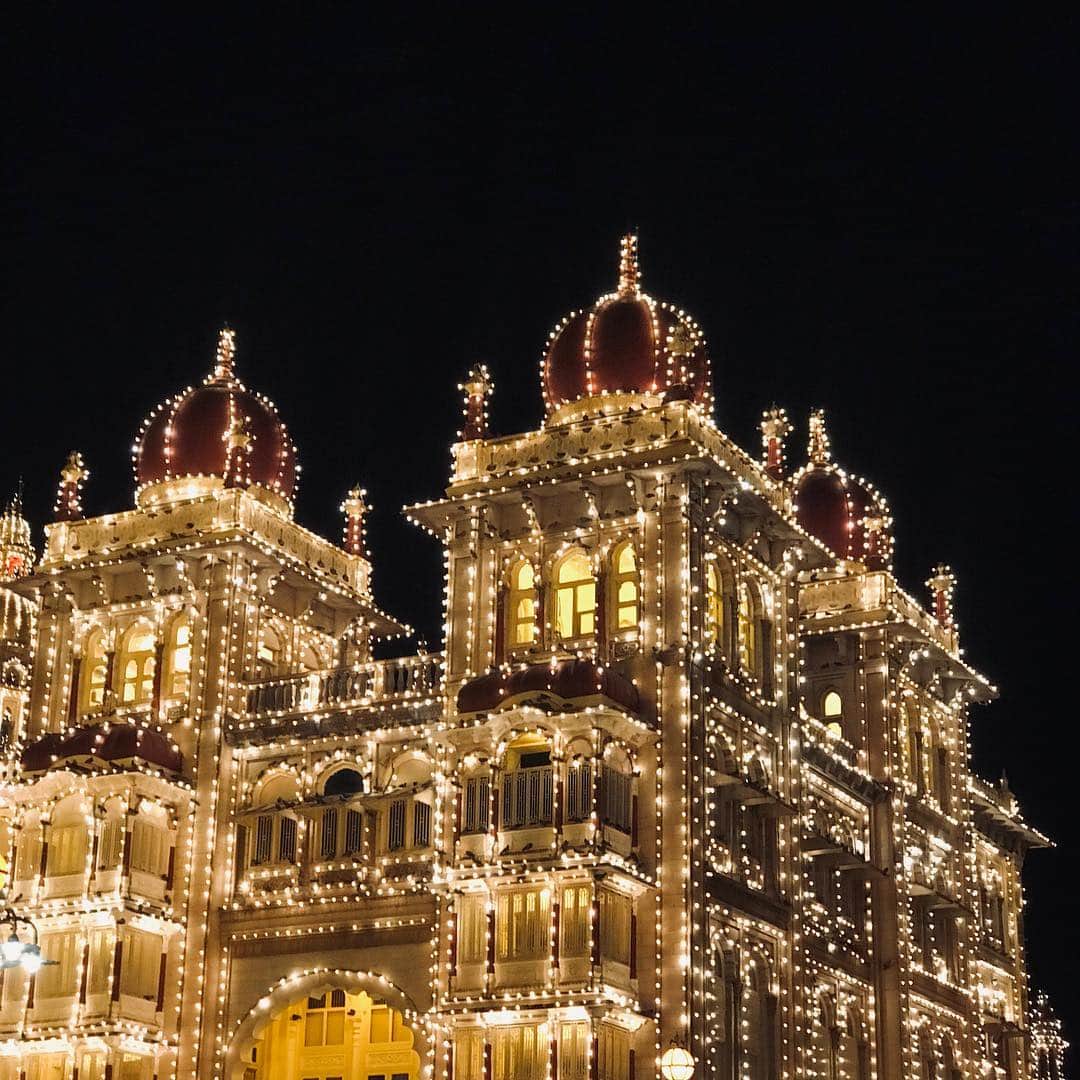 ジャンポールレスパナールのインスタグラム：「. Mysore palace illumination」