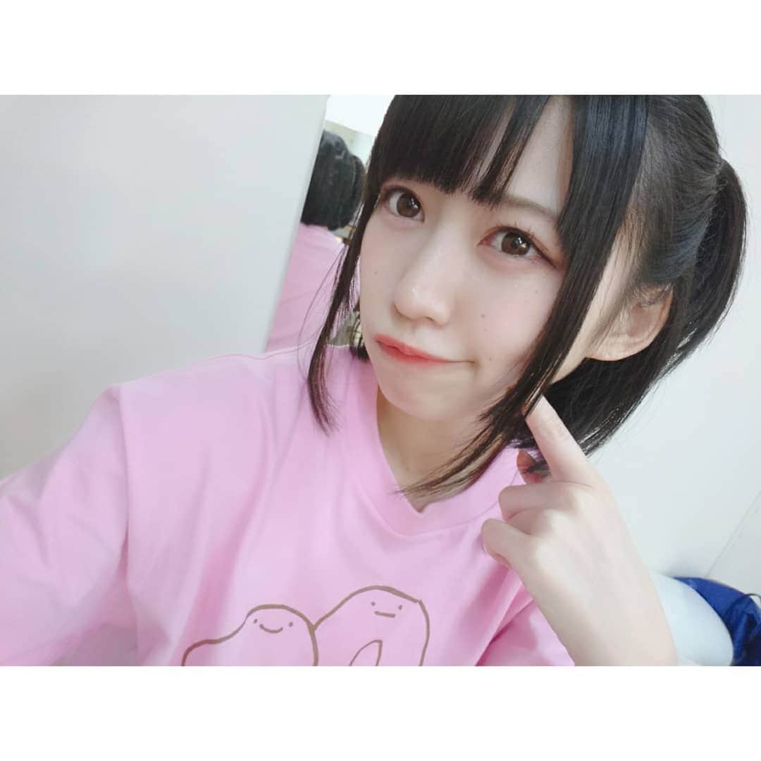 空野青空のインスタグラム：「🎀Lv.22によるハーフツインテール🎀 . . #レベルは経験値  #ハーフツインテール #あおにゃん #空野青空 #生誕Tシャツ #新潟アイドル #黒髪ボブ #黒髪ぱっつん  #前髪ぱっつん #ミスid #裸眼 #japaneseidol #aonyan」