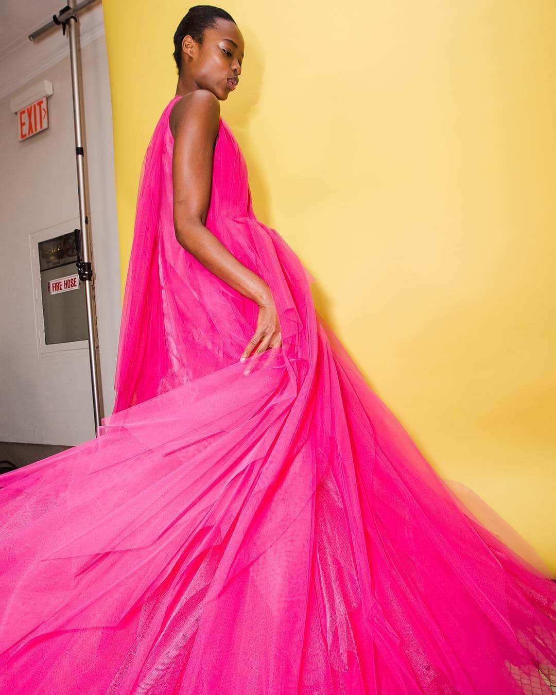 Fashion Weekのインスタグラム：「Swinging through Sunday with @CarolinaHerrera 💕 Photo by @_janekim」