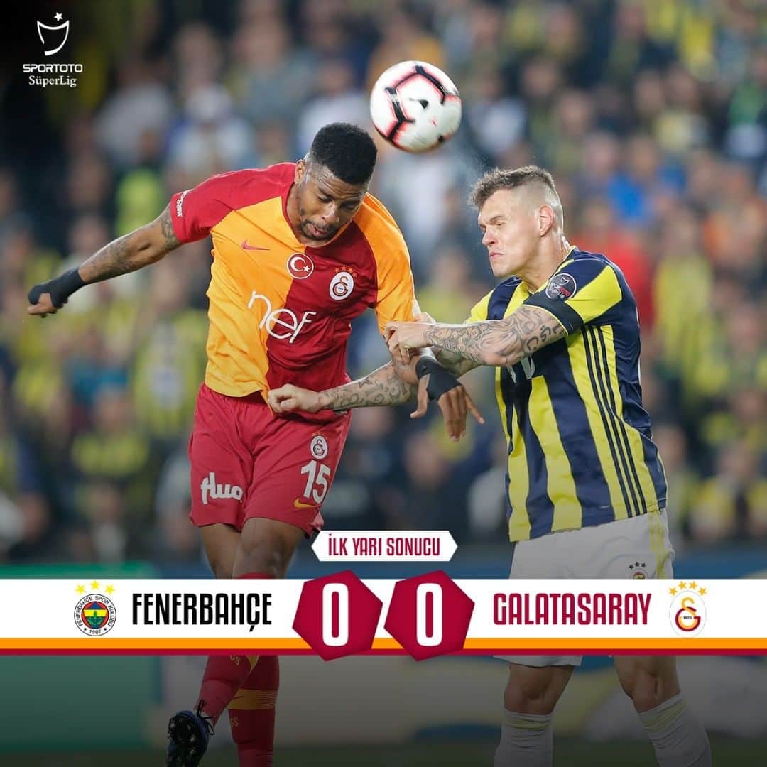 ガラタサライSKさんのインスタグラム写真 - (ガラタサライSKInstagram)「İlk yarı sonucu: Fenerbahçe 0-0 Galatasaray #FBvGS」4月15日 1時57分 - galatasaray