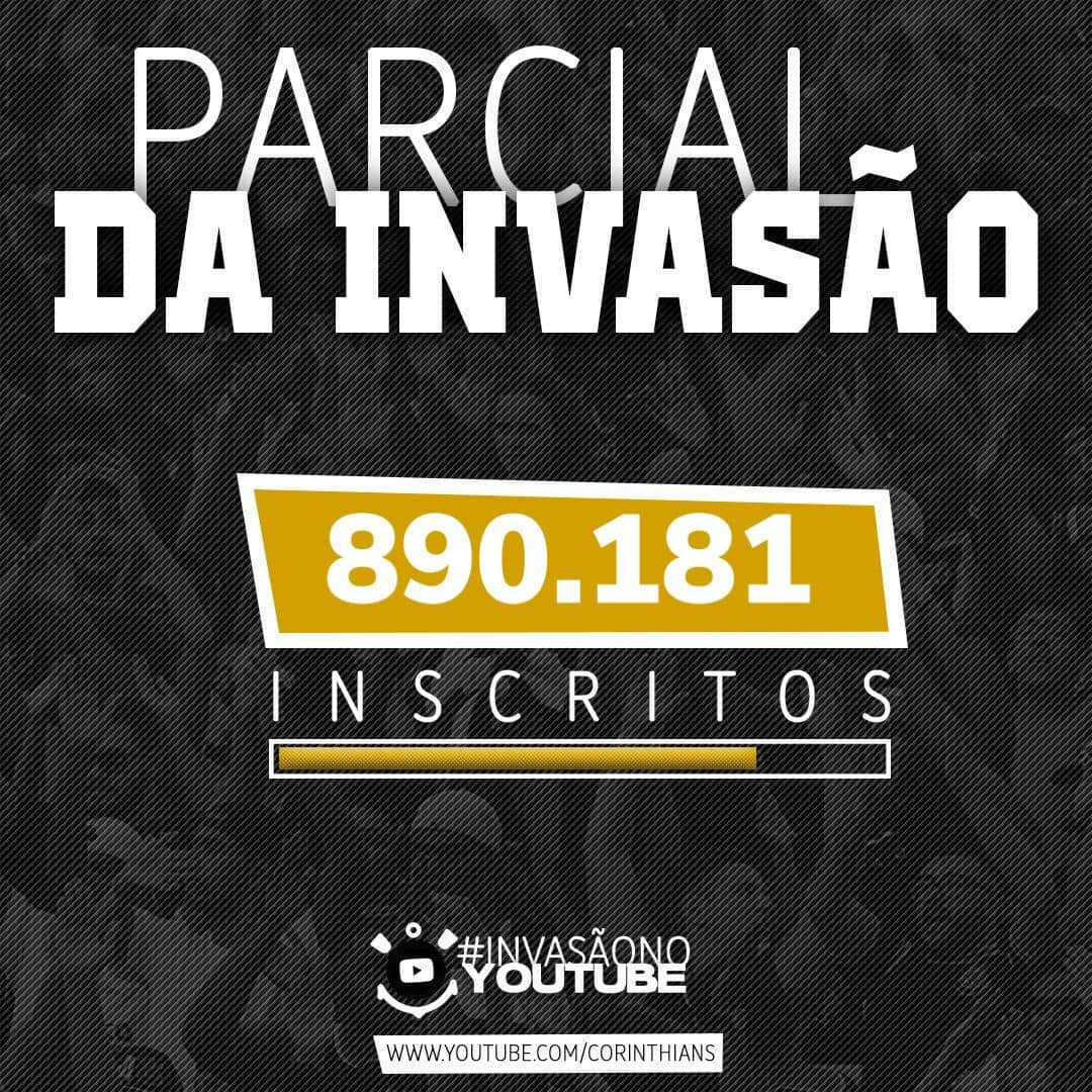 コリンチャンスさんのインスタグラム写真 - (コリンチャンスInstagram)「Alô, Fiel! Se o canal do Coringão chegar a 1 milhão de inscritos até sexta que vem, o Timão dará um par de ingressos para a final do Paulistão na Arena Corinthians! Corre e se inscreve: www.youtube.com/Corinthians!  Neste período, quando chegar a 910 mil, o Corinthians dará uma camisa oficial; e se bater 950 mil, a bola da final!」4月15日 2時00分 - corinthians