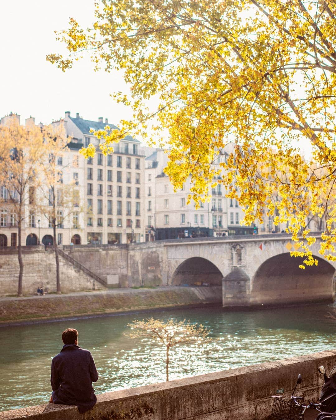 VuTheara Khamさんのインスタグラム写真 - (VuTheara KhamInstagram)「Sunday walk along the banks of the Seine, Pont d'Arcole, Paris, 2019 💛」4月15日 2時48分 - vutheara