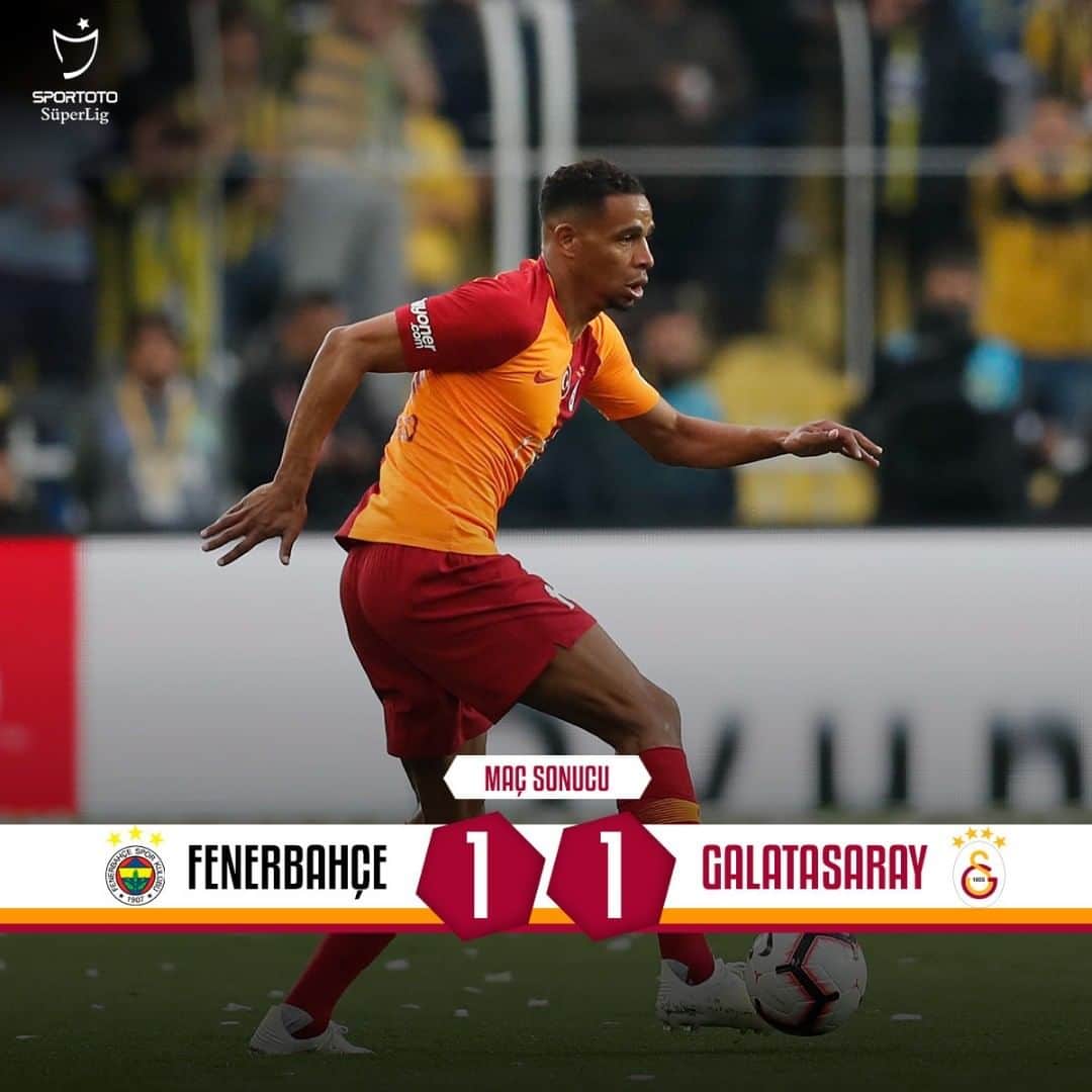 ガラタサライSKさんのインスタグラム写真 - (ガラタサライSKInstagram)「Maç sonucu: Fenerbahçe 1-1 Galatasaray #FBvGS」4月15日 3時07分 - galatasaray