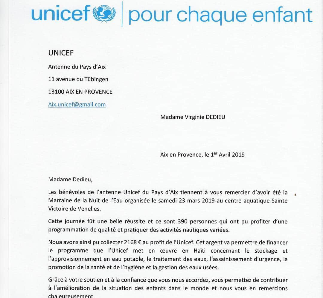 ヴィルジニー・デデューさんのインスタグラム写真 - (ヴィルジニー・デデューInstagram)「💧LA NUIT De L’EAU 💧 • • Retour sur la journée du 23 mars pour la 3ème Année à @villedevenelles et notre Parainage avec @jerome_fernandez11 #jepeuxpasjaitoujourspiscine #jepeuxpasjaipiscine • • MERCI aux participants pour les enfants @unicef_france @edfofficiel @eclaironslesport  @ffnatation Avec des dons qui financent le programme que l’UNICEF met en œuvre en Haïti 🇭🇹 pour l’approvisionnement de l’eau  potable 💦 - traitement des eaux - assainissement - santé - hygiène ..... Dans tte la FRANCE on vous remercie Chaleureusement .. • • 📸 by @sylvain.sauvage en complicité 😉💦💦💦🧜🏼‍♀️💦💦💦🙏🏼 • @laurythilleman @cam_lacourt_off」4月15日 3時35分 - virginie_dedieuoff