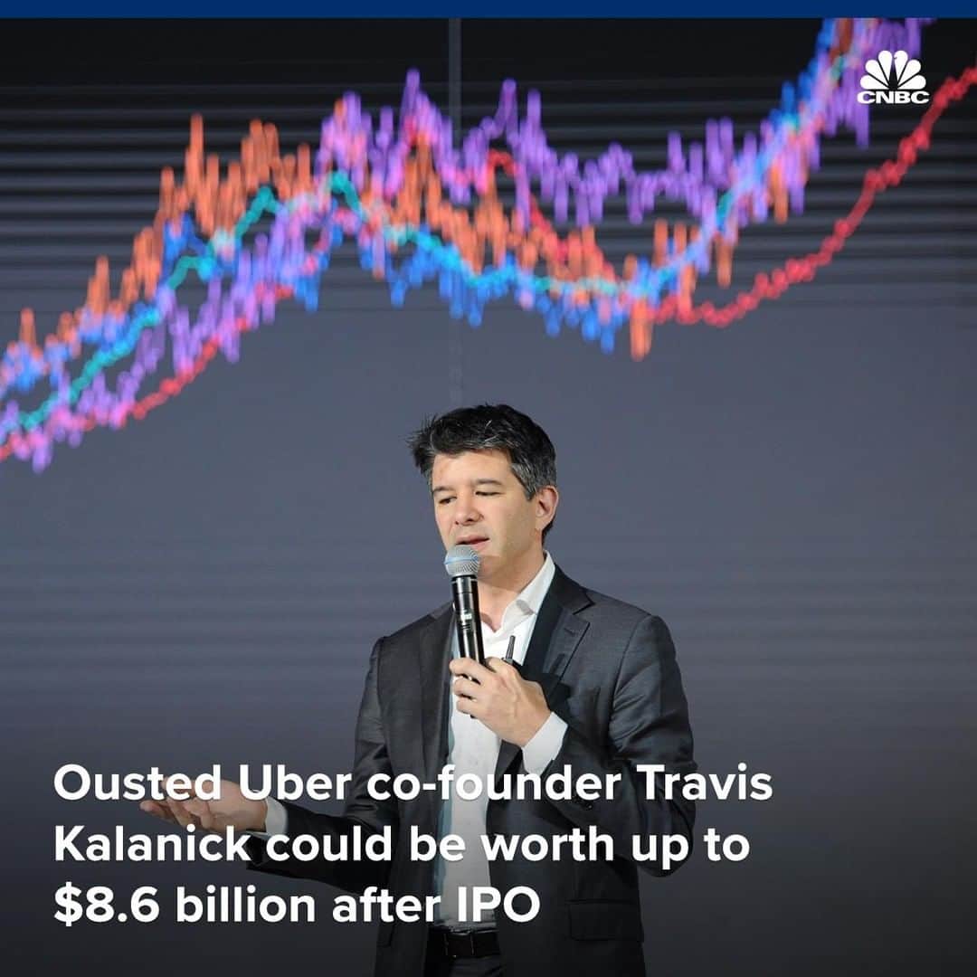 CNBCさんのインスタグラム写真 - (CNBCInstagram)「Travis Kalanick was booted from Uber almost 2 years ago. But he still owns 8.6% of the company.⁣ ⁣ ⁣ Kalanick owns 117.5 million shares of Uber, making him the third-biggest stakeholder. ⁣ ⁣ With Uber poised to debut at a valuation that could reach $100 billion, Kalanick is set to become one of the world’s 200 richest people. His stake could be worth close to $9 billion.⁣ ⁣ More, at the link in bio. ⁣ *⁣ *⁣ *⁣ *⁣ *⁣ *⁣ *⁣ #uber #stockmarket #stocks #dollar #USD #business #marketdata #data #investing #portfolio #tradertalk #money #trading #wealth #wallstreet #wallst #businessnews #CNBC⁣」4月15日 4時05分 - cnbc