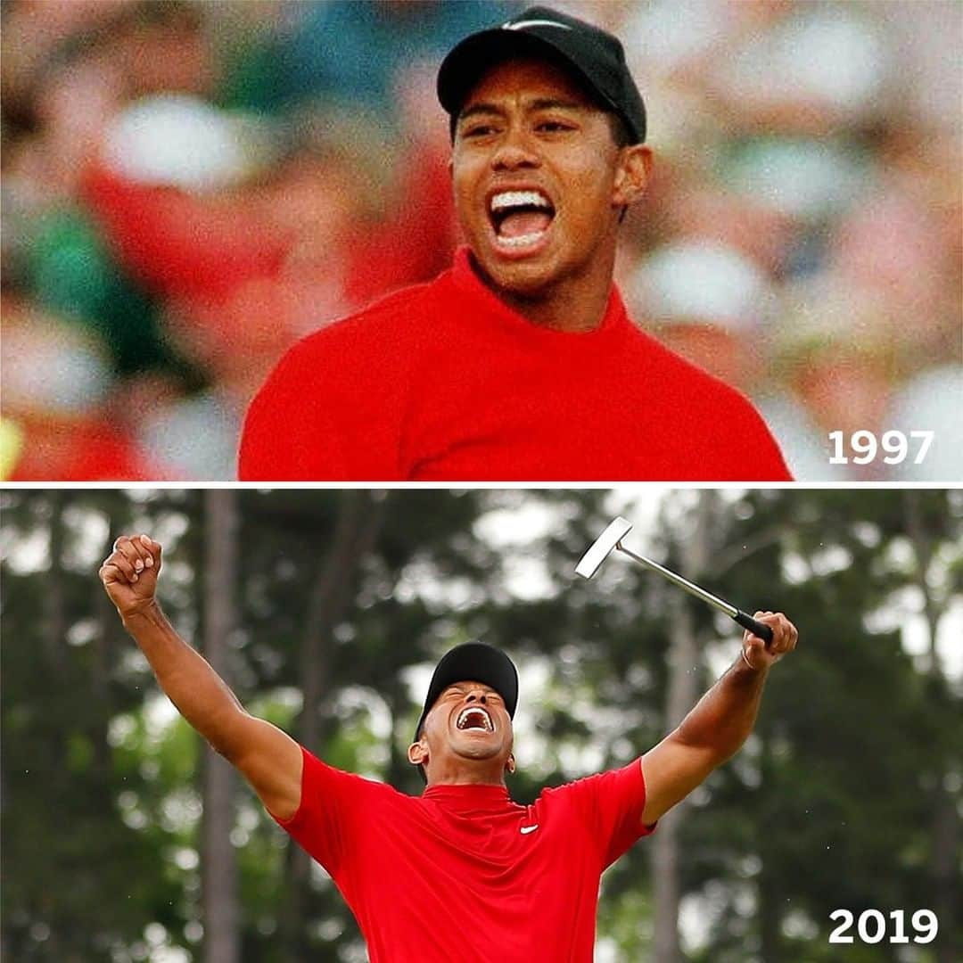 espnさんのインスタグラム写真 - (espnInstagram)「1997 x 2019 ... Tiger Woods is back 👏」4月15日 3時58分 - espn