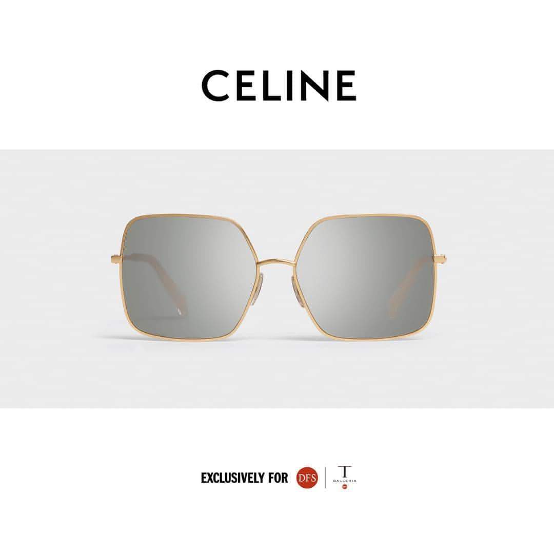 DFS & T Galleriaさんのインスタグラム写真 - (DFS & T GalleriaInstagram)「This season, @celine launches timeless metallic sunglasses designed with a modern twist. Discover the brand's new style in a DFS Exclusive color, presented in a soft golden squared frame - adding the perfect touch to your spring look.  #TGalleria // @celine 本季推出迷人的金屬太陽眼鏡，永恆設計添加了現代元素。探索此全新款式，配搭DFS專屬限定顏色及優雅的淺金色方形鏡框，可為春夏季造型帶來點睛效果。  #T廣場」4月15日 15時00分 - dfsofficial