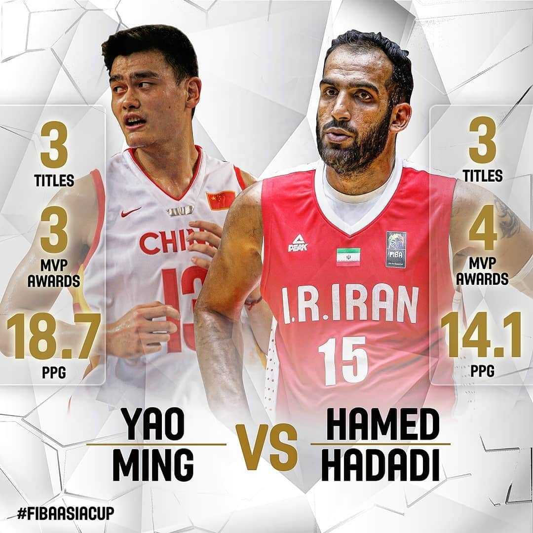 FIBAさんのインスタグラム写真 - (FIBAInstagram)「Who is the greatest Asian center?! 🤔 @Yao 🇨🇳? @HamedHaddadi 🇮🇷? (@FIBAAsiaCup stats)」4月15日 14時40分 - fiba