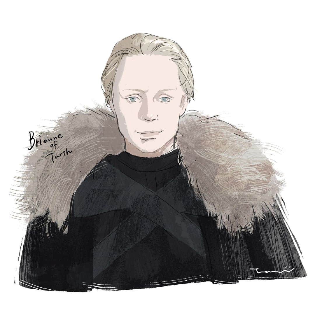 のインスタグラム：「#brienneoftarth #gameofthrones」