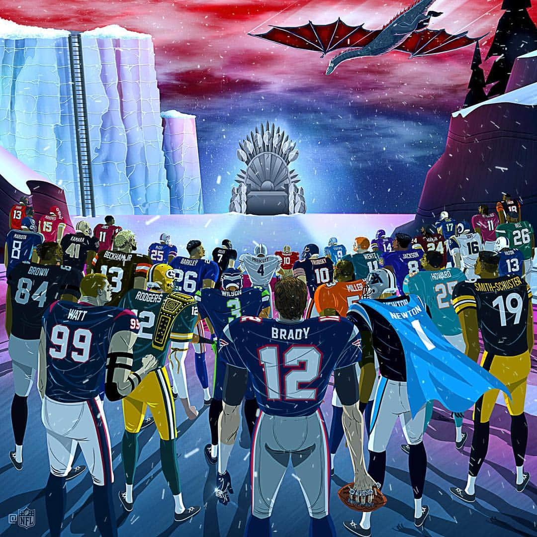 NFLさんのインスタグラム写真 - (NFLInstagram)「Who’ll seize the Gridiron Throne? ❄️🔥 #ForTheThrone」4月15日 7時01分 - nfl