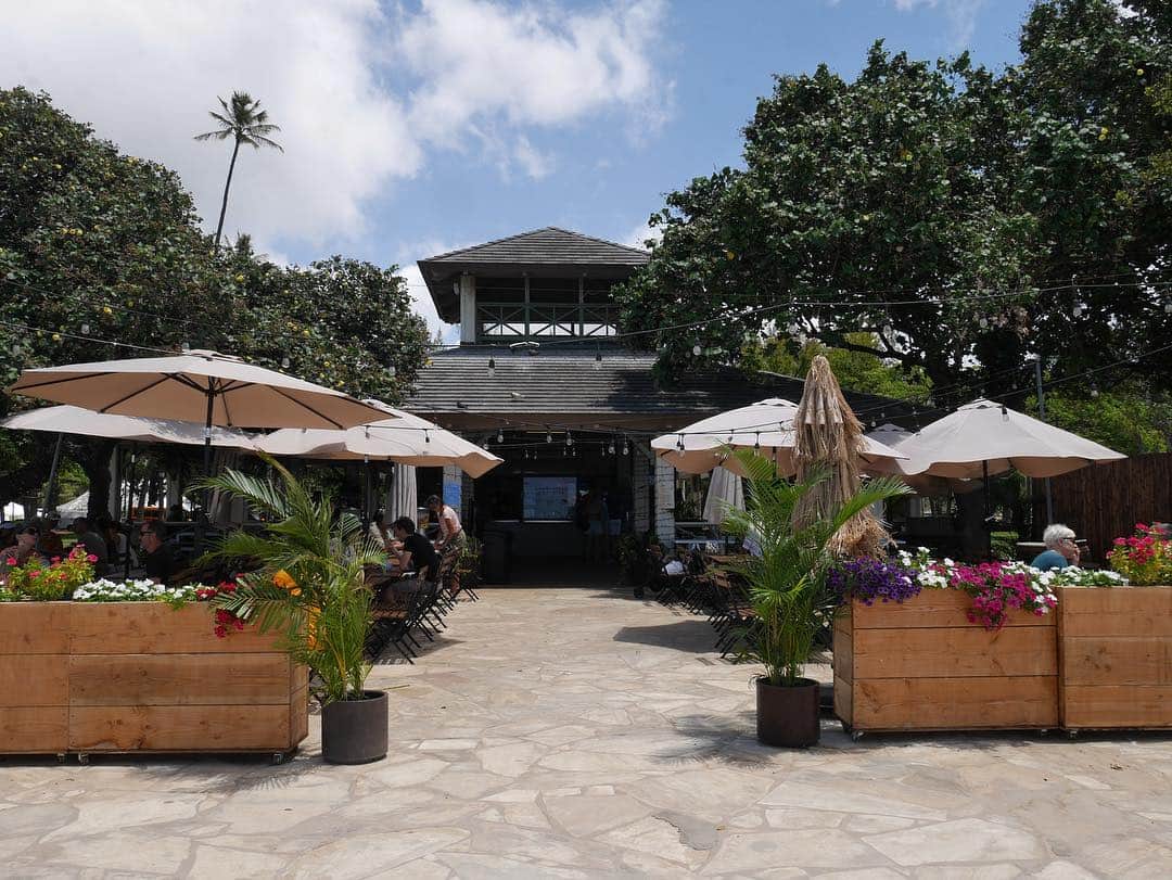 春名亜美さんのインスタグラム写真 - (春名亜美Instagram)「SUNDAY LUNCH☀️🍴 お散歩しててすごく雰囲気のいいお店だなぁと思ってた @barefootbeachcafe ⛱ 海の目の前で気持ちいい風が吹く中で食べるLUNCHはただただ最高🥰 ・ ・ ・ #barefootbeachcafe #lunch #ランチ #ベアフットビーチカフェ  #Hawaii #ハワイ #子連れハワイ #ハワイグルメ #ハワイ暮らし #ハワイ生活 #hawaiilife #ハワイランチ」4月15日 8時36分 - amiharunaami