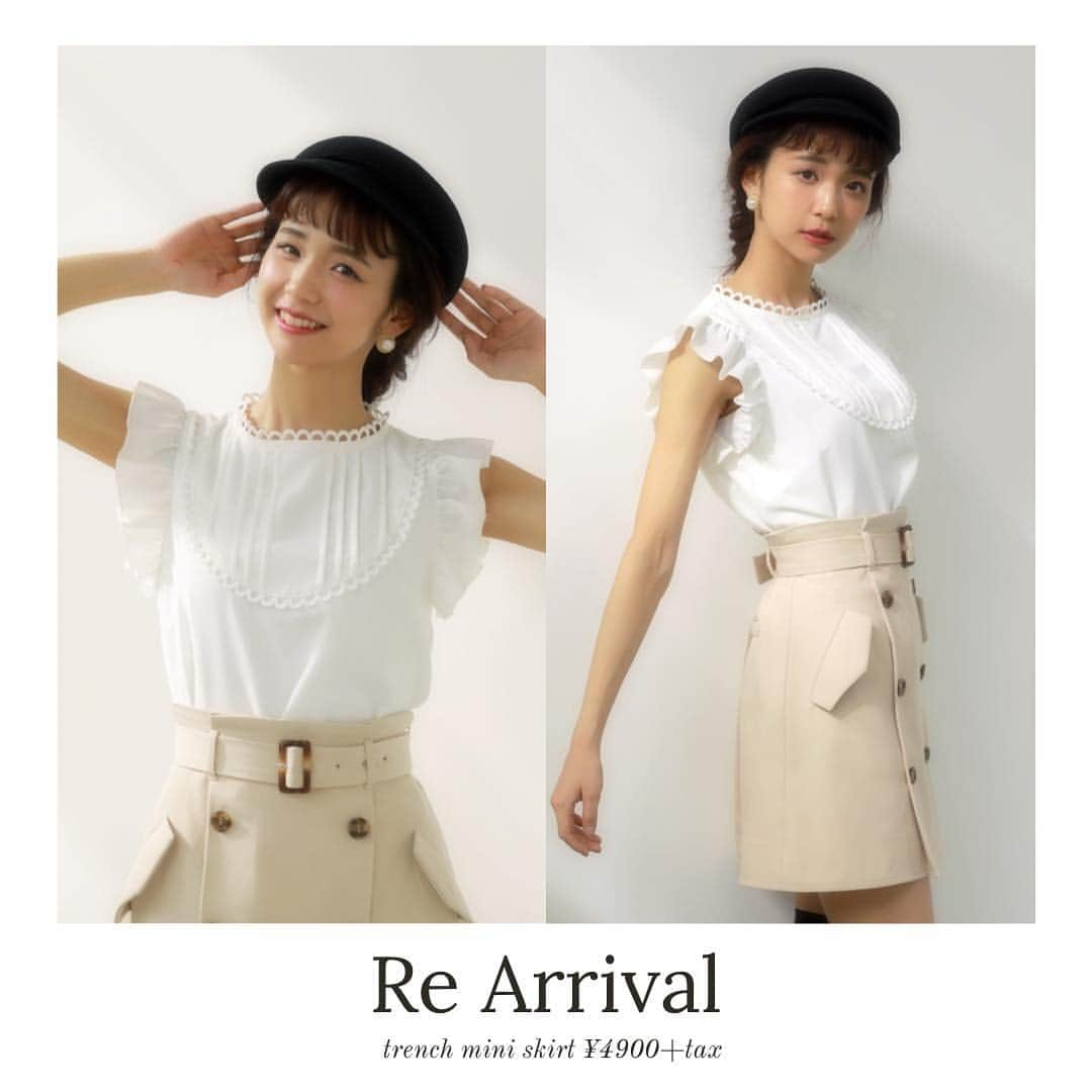 AnMILLEさんのインスタグラム写真 - (AnMILLEInstagram)「ㅤㅤㅤㅤㅤㅤㅤㅤㅤㅤㅤㅤㅤ ㅤㅤㅤㅤㅤㅤㅤㅤㅤㅤㅤㅤㅤ ［ Re Arrival ］ ㅤㅤㅤㅤㅤㅤㅤㅤㅤㅤㅤㅤㅤ 大人気のスカートが再入荷いたしました♡ ㅤㅤㅤㅤㅤㅤㅤㅤㅤㅤㅤㅤㅤ トレンチミニスカート ¥4900+tax BE/PI/NV ㅤㅤㅤㅤㅤㅤㅤㅤㅤㅤㅤㅤㅤ コーディネート特集☻ スワイプしてチェックしてみてください☝︎✧ ㅤㅤㅤㅤㅤㅤㅤㅤㅤㅤㅤㅤㅤ #anmille  #アンミール #トレンチスカート #宮崎由加 #ゆかにゃ」4月15日 9時18分 - anmille.official