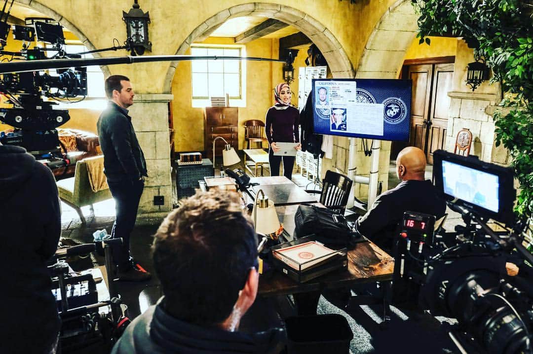 NCIS:LA 〜極秘潜入捜査班のインスタグラム：「Behind the scenes filming tonight’s new #NCISLA.」