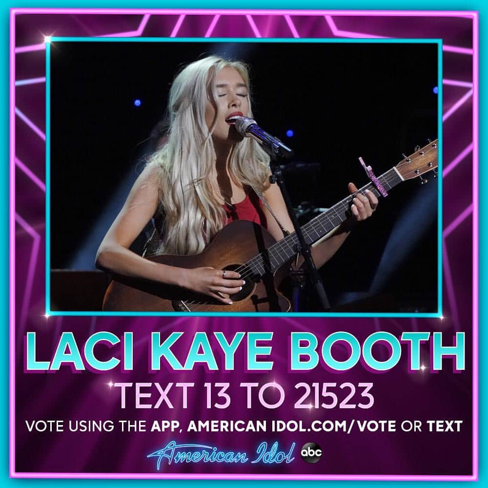 American Idolさんのインスタグラム写真 - (American IdolInstagram)「You don’t wanna miss her for the rest of the season...right?! ⁣⁣⁣⁣⁣ There's 3⃣ ways to vote for @lacikayebooth:⁣ ⁣⁣⁣⁣⁣⁣⁣ 🌟Go to americanidol.com/vote⁣⁣⁣⁣⁣⁣⁣⁣⁣ 🌟In the American Idol App ⁣⁣⁣⁣⁣⁣⁣⁣⁣ 🌟Text "13” to “21523”⁣⁣⁣⁣⁣⁣⁣⁣⁣ ⁣⁣⁣⁣⁣⁣⁣⁣⁣ #AmericanIdol」4月15日 10時51分 - americanidol