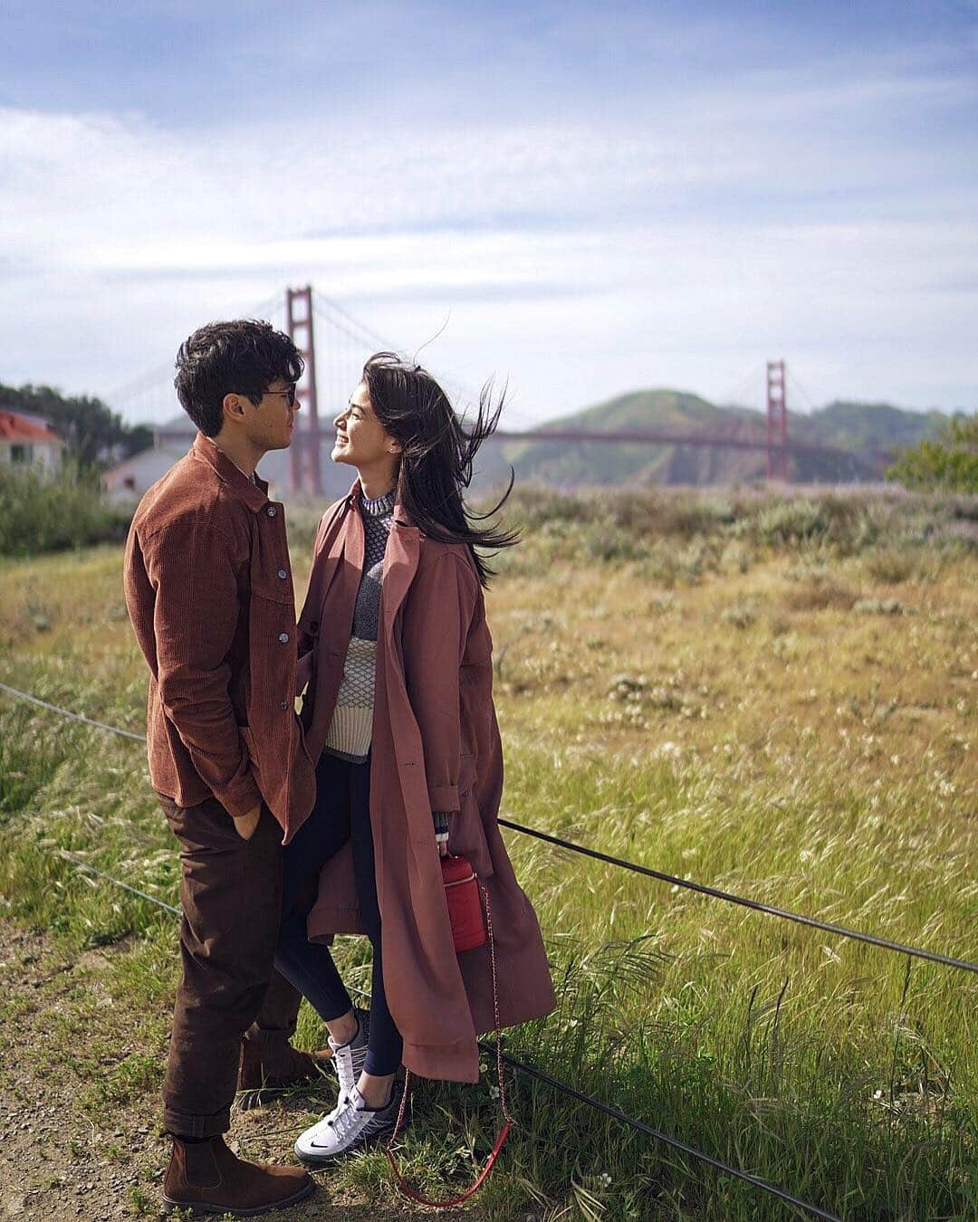 アン・カーティスのインスタグラム：「Gone with the wind 🍂 Finally, some qt with this one ❤️ @erwan #ERWANNEderlustCA」