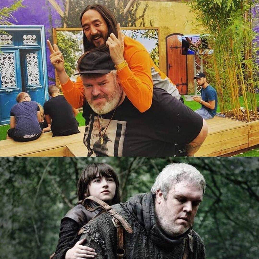 スティーヴ・アオキさんのインスタグラム写真 - (スティーヴ・アオキInstagram)「Spoiler Alert!! I make a cameo in the  next episode on Hodor's back!!」4月15日 11時29分 - steveaoki